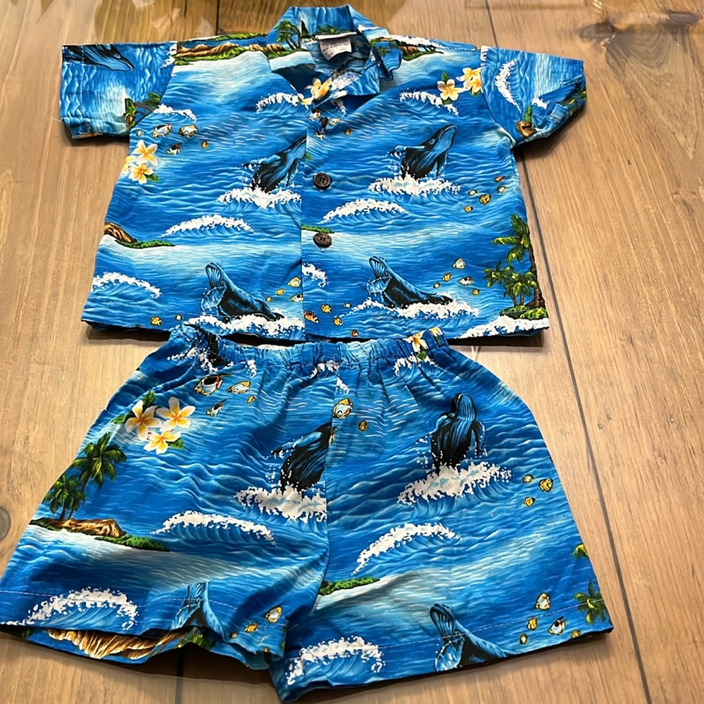 Toddler Hawaiian Short Outfit